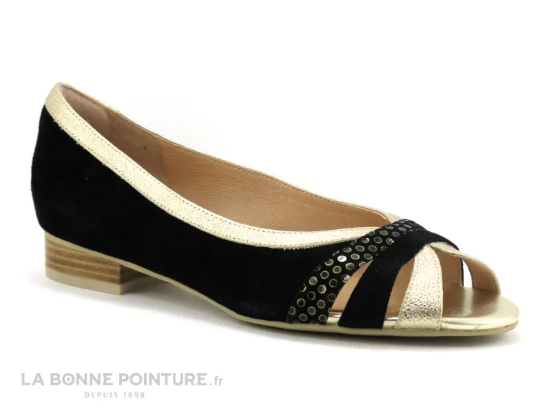 Fugitive Women's Ballerina Shoes Black Velvet - Gold - Ballerina: Buy Fugitive FUMEE LPIJN11 Shoes.