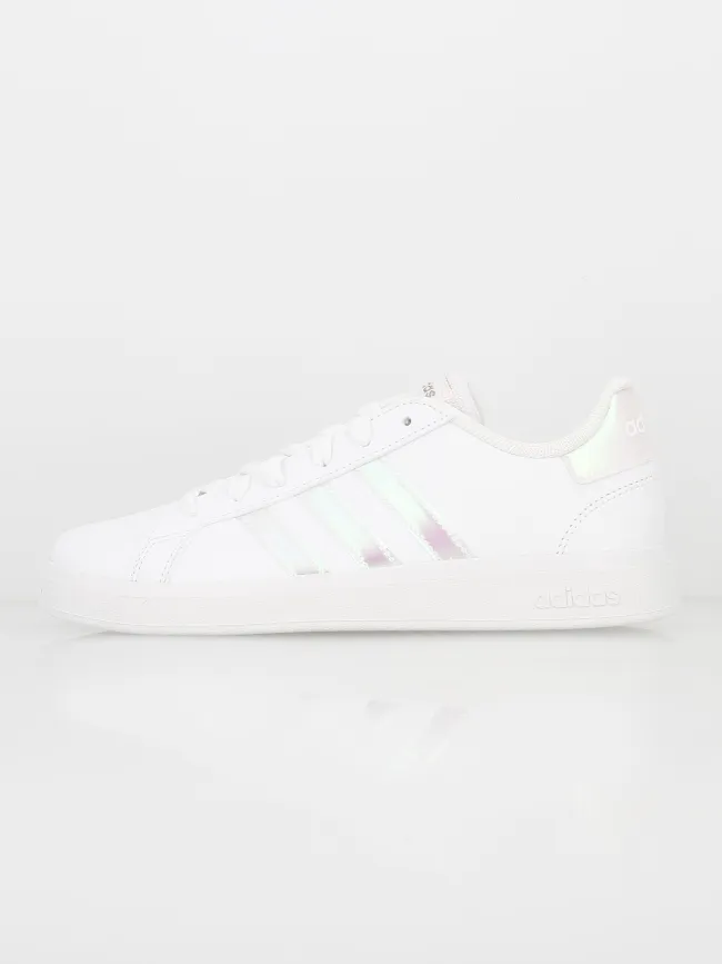 Adidas grand court 2.0 baskets basses blanc fille - wimod