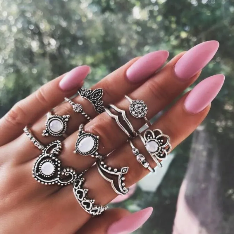 Bague Style Hippie 12pcs