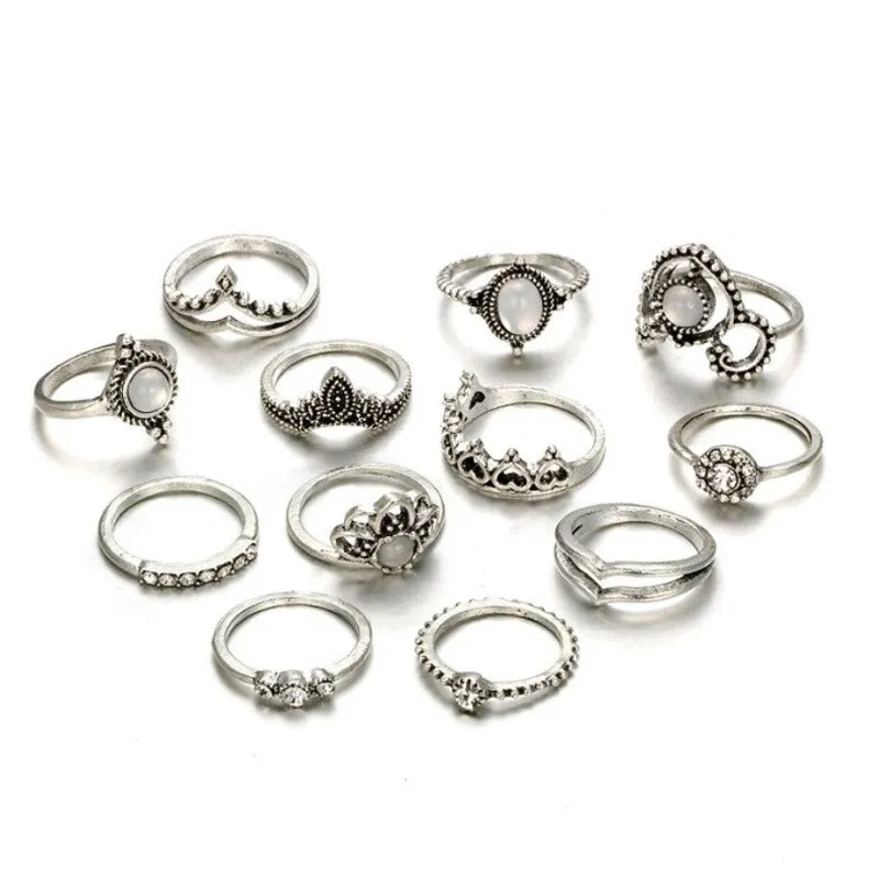 Bague Style Hippie 12pcs