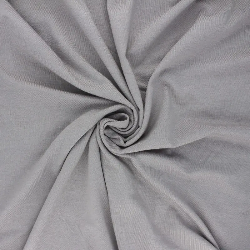 Bamboo jersey fabric - pearl grey.