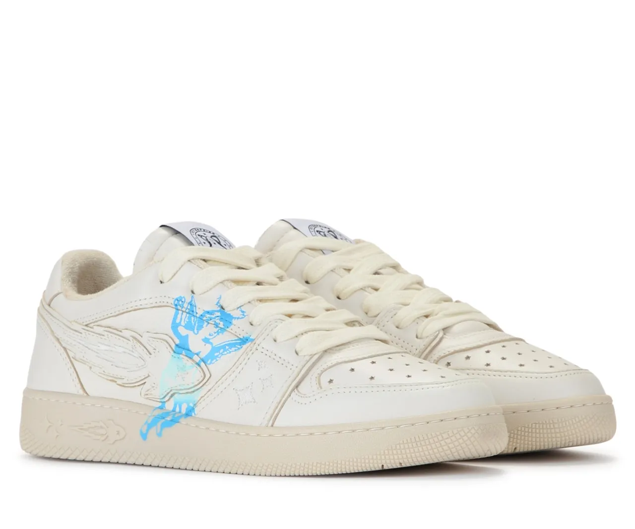 Baskets Enterprise Japan EJ Rocket en cuir couleur lait