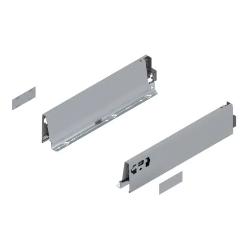 Blum TANDEMBOX chambranle, hauteur M 83 mm, NL 350 mm, gauche/droite, pour TANDEMBOX intivo/antaro, R9006 aluminium blanc