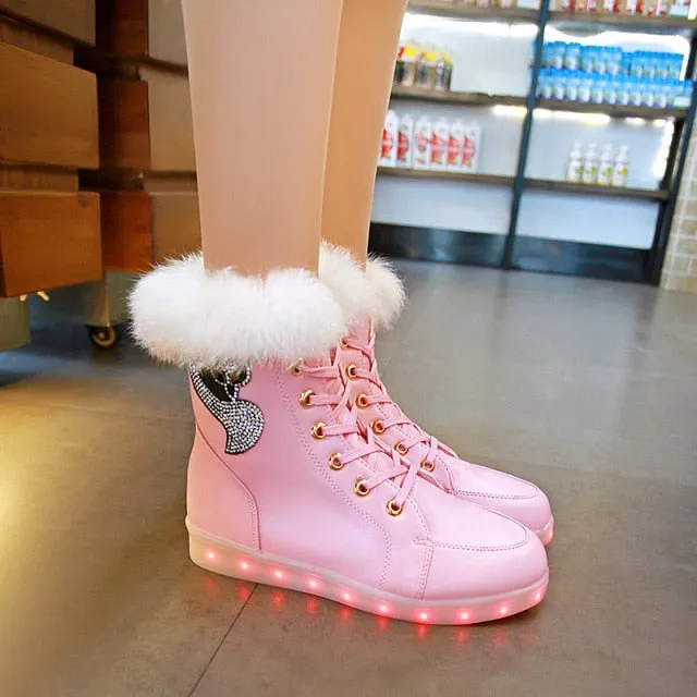 Bottes LED USB imperméables