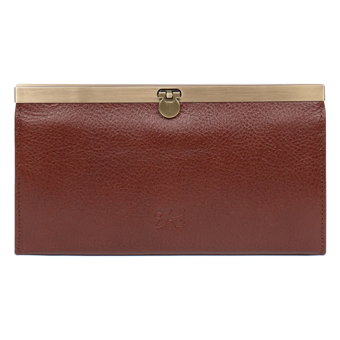 Brown Daisy BASTILLE long leather wallet with RFID protection | 3 Suisses