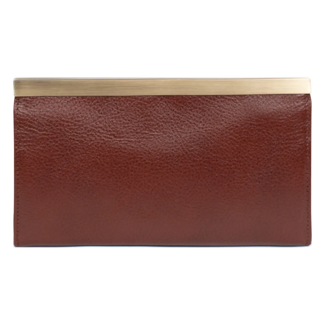 Brown Daisy BASTILLE long leather wallet with RFID protection | 3 Suisses