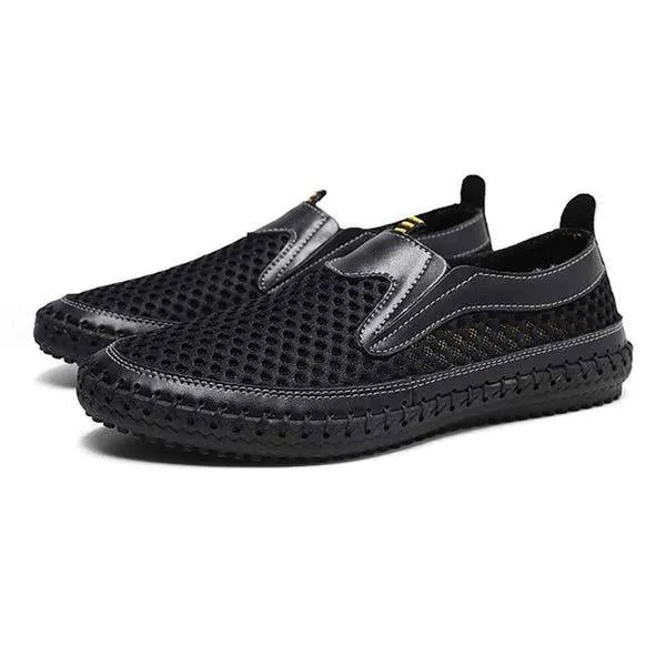 Chaussure Année 90 Mocassins Caoutchouc Mesh Vintage