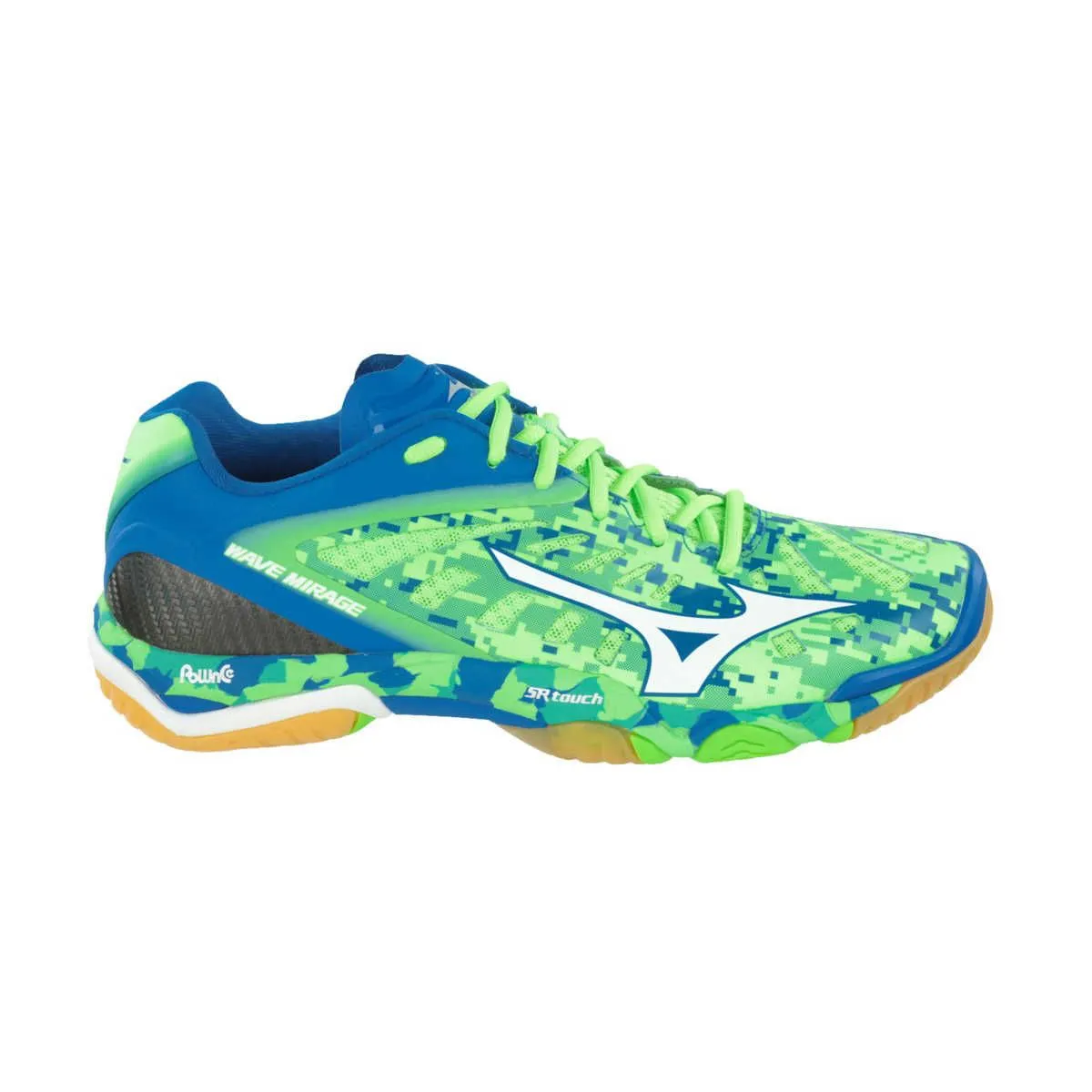 Chaussure de handball Wave Mirage - Green Gecko White Skydiver