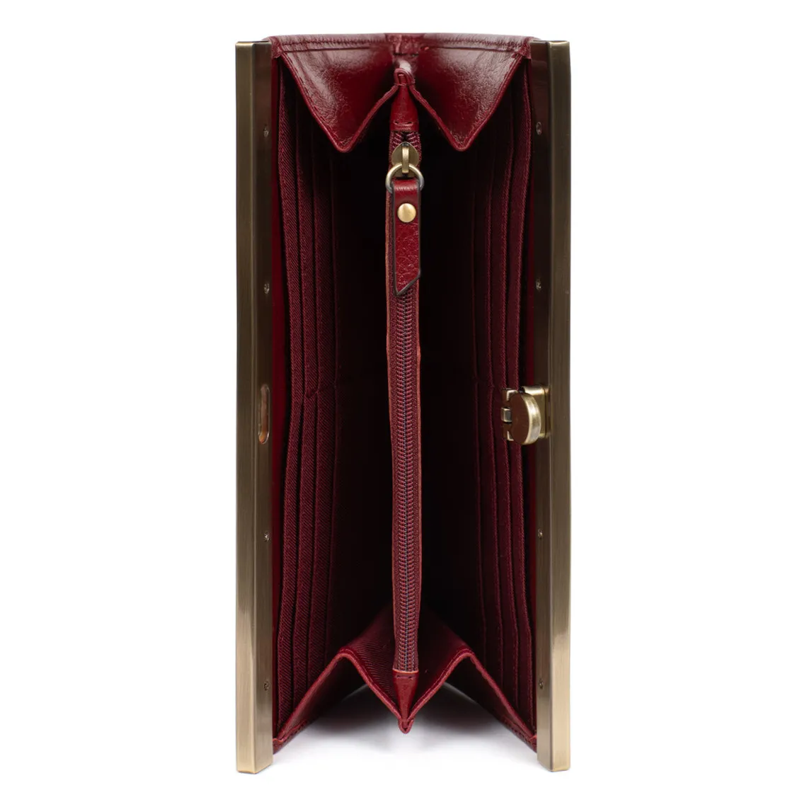 Crimson Beth Leather RFID Blocking Long Wallet