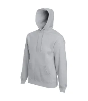 Fruit of the Loom men's gray hooded sweatshirt
