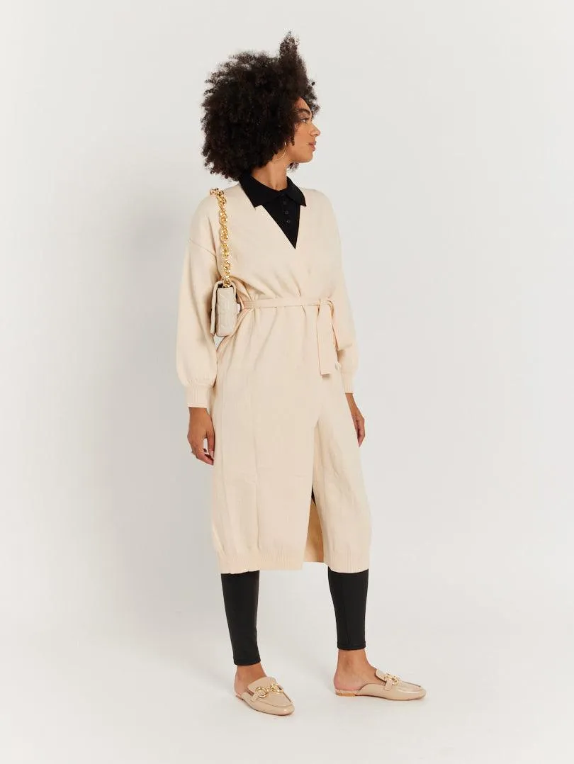 Gilet long à nouer
