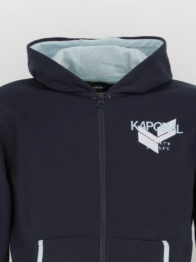 Kaporal Kids Navy Blue Piddy Zip Hoodie