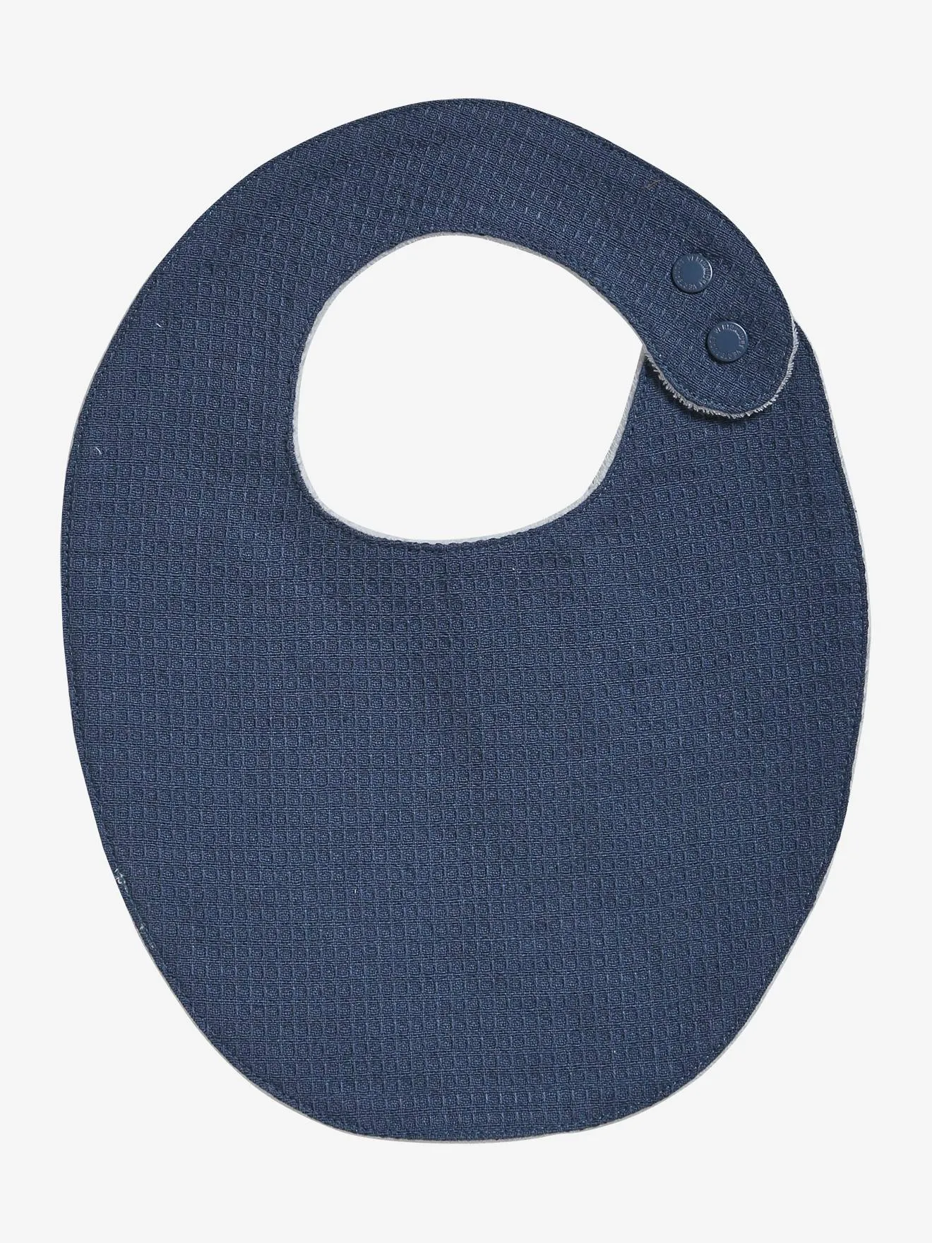 Lot de 2 bavoirs naissance bleu imprimé - Vertbaudet