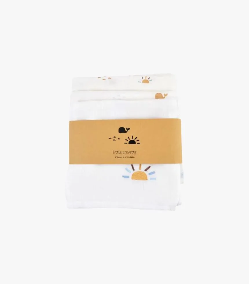Lot de 3 langes bébé Malo