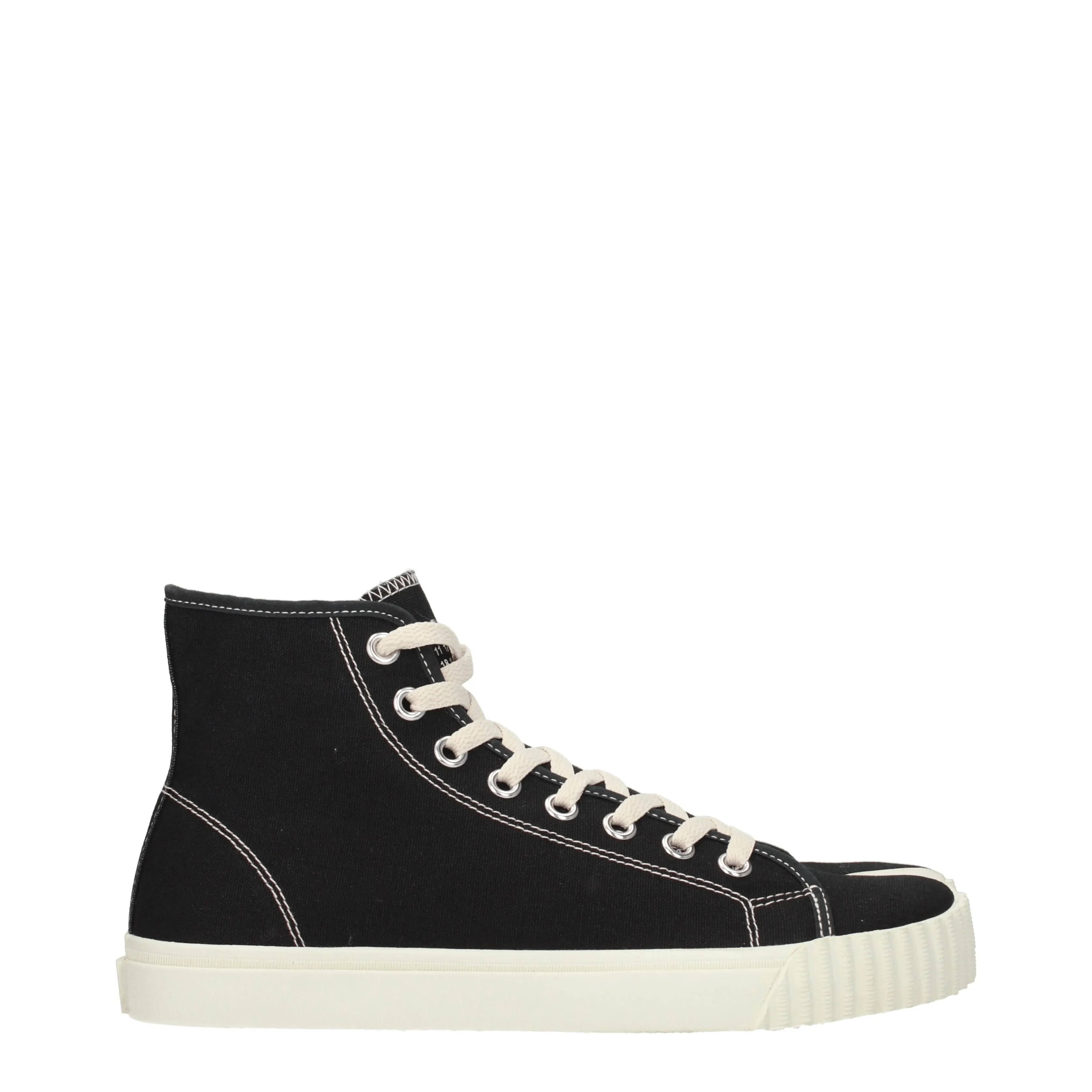 Maison Margiela Sneakers Men Tissu noir / blanc