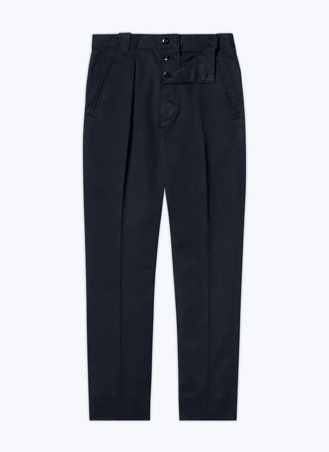 Mens' Navy Blue Pants - Fursac - P3DCNO-DP03-D030