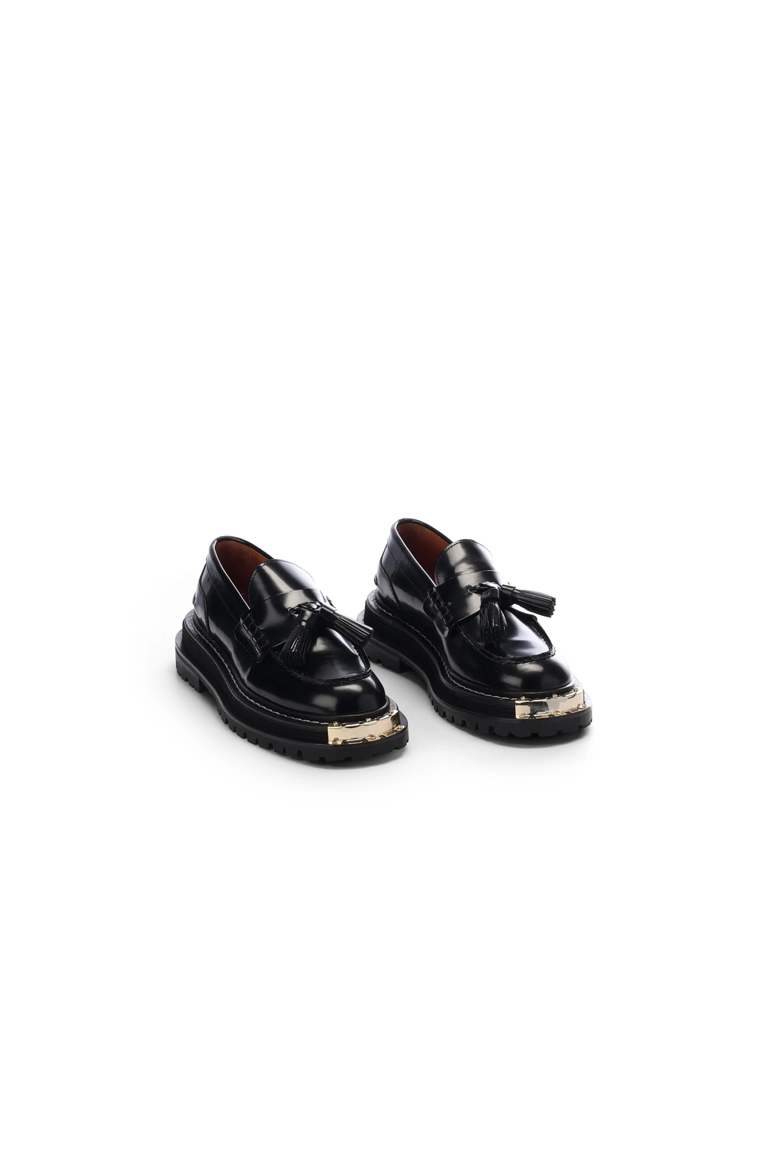 Mocassins en cuir à semelle épaisse