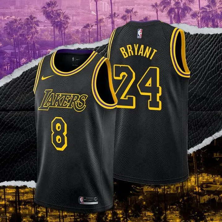 Nike Lakers Kobe Bryant Black Mamba City Edition Jersey