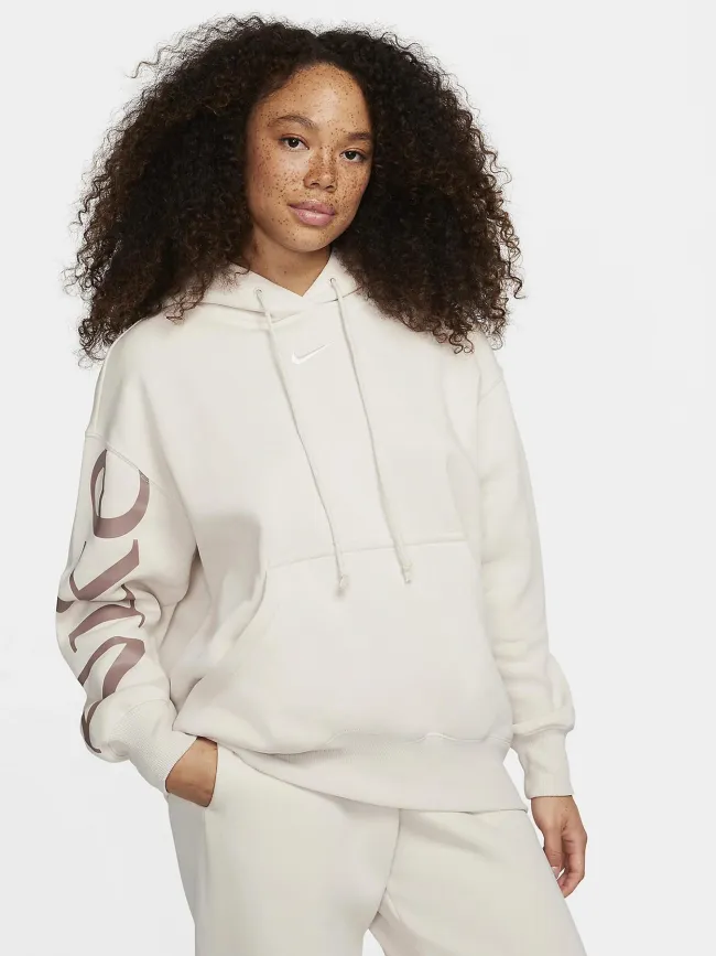 Nike Women's Beige NSW Phnx Hoodie