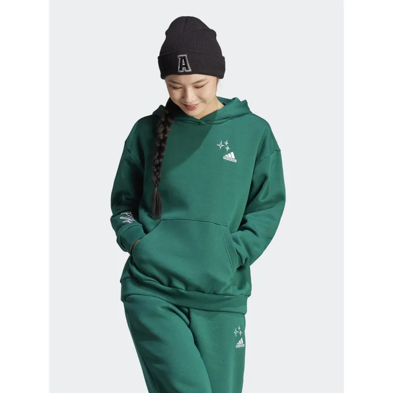 Only Play Women's Navy Blue Cropped Lounge Hoodie
