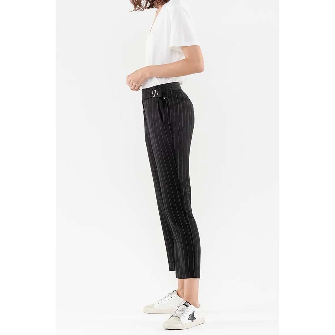CIBA black straight-leg pants | 3 Suisses