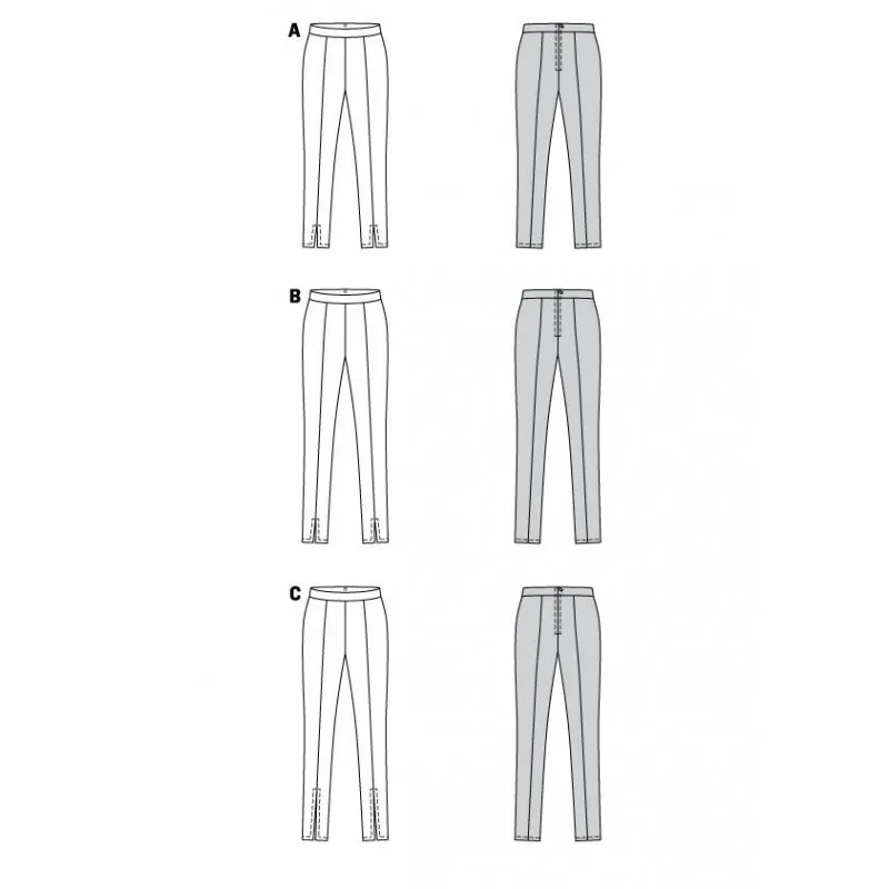 Pattern trousers skinny fit women - Burda 6025