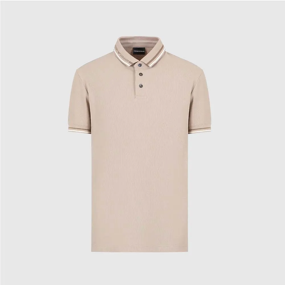 Polo en jersey avec logo placé