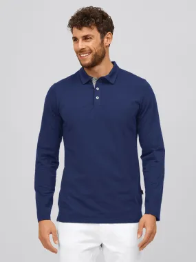Men's Long-Sleeve Single Jersey Polo