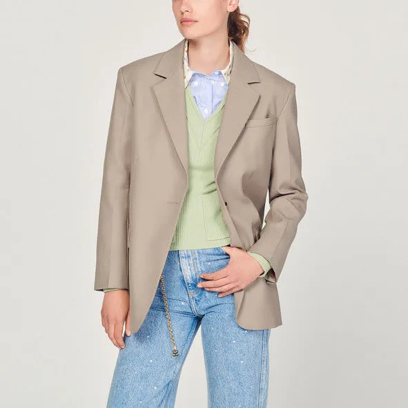 Pull en maille à col V