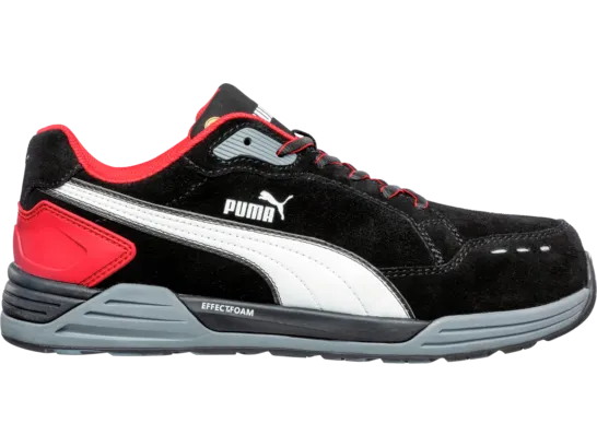 Puma Airtwist Black and Red S3 ESD HRO SRC Safety Sneakers