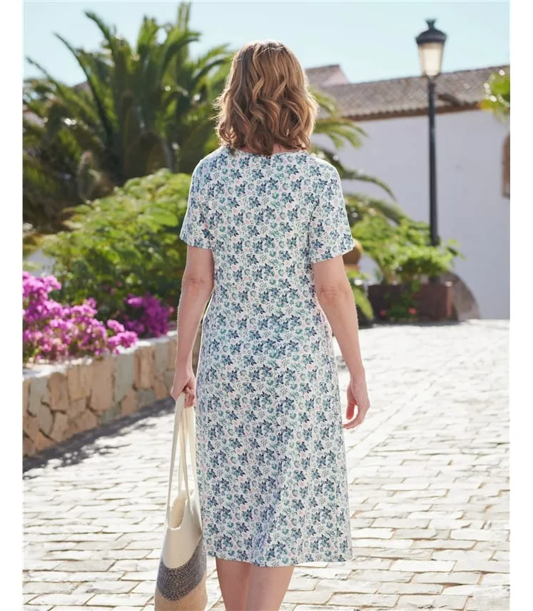 Flutter Sleeve Dress - Women - Jersey