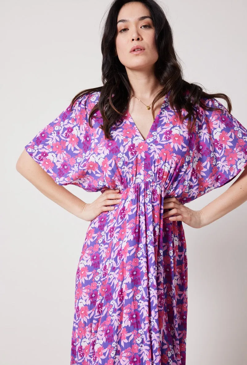 Robe longue fleurie