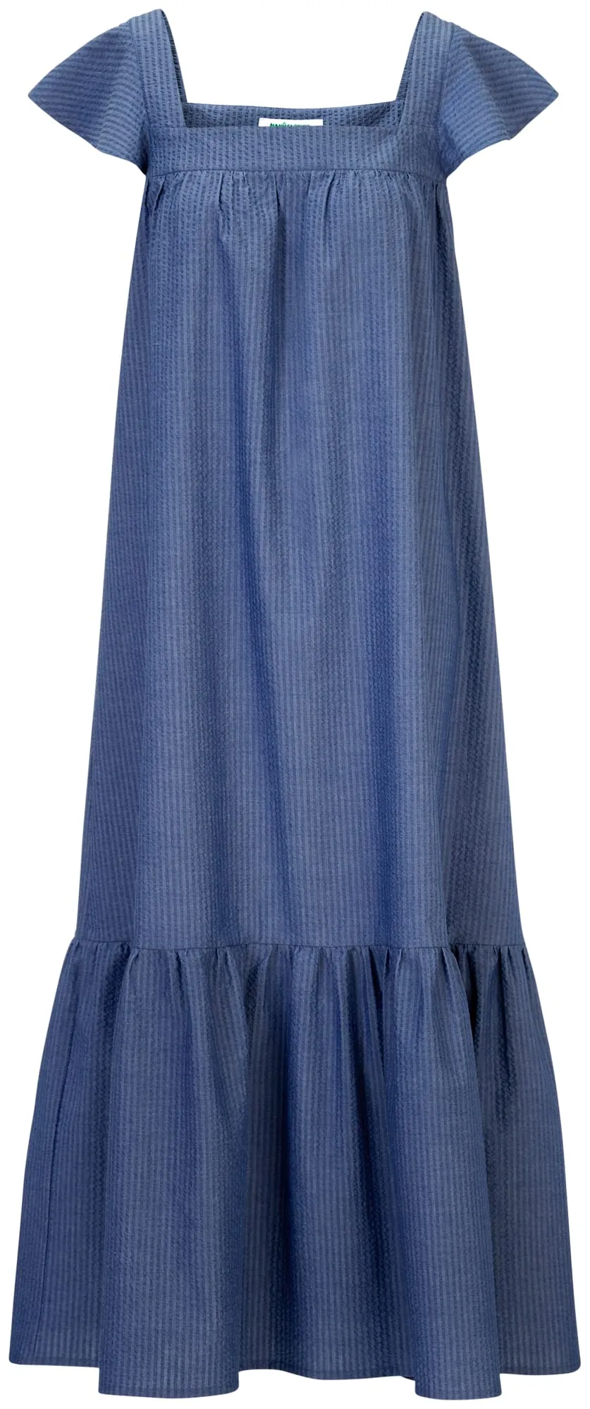 Robe à volants pour femme Seersucker