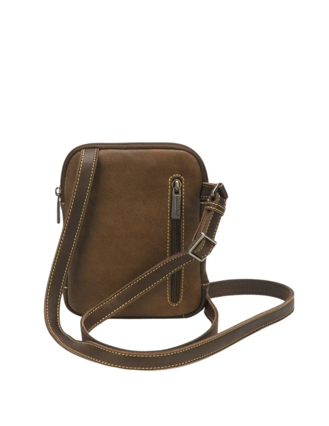 Sacoche porte travers Arthur et Aston Ref 56994 Chataigne 16*20*4 cm