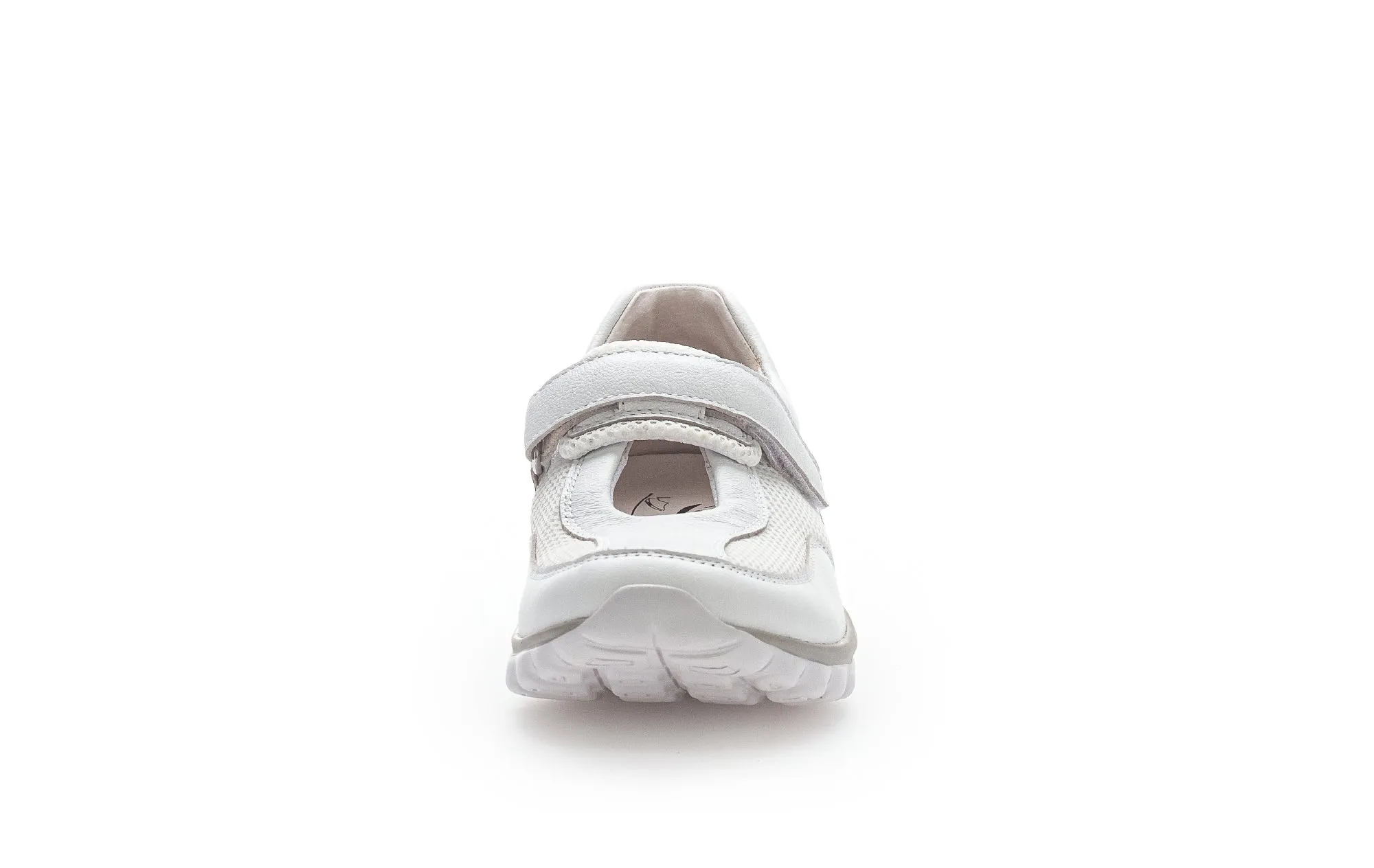 white textile sneakers