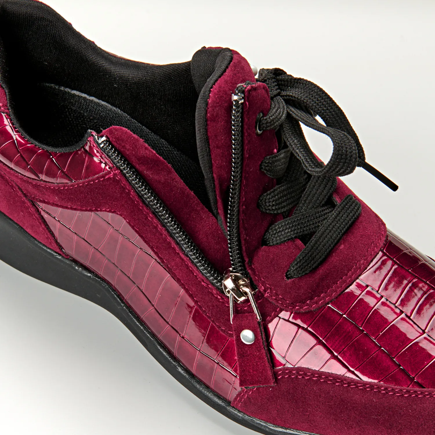Sneakers Croco Bordeaux