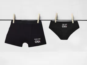 Sous vêtement couple – Elle a dit oui j’ai dit oui