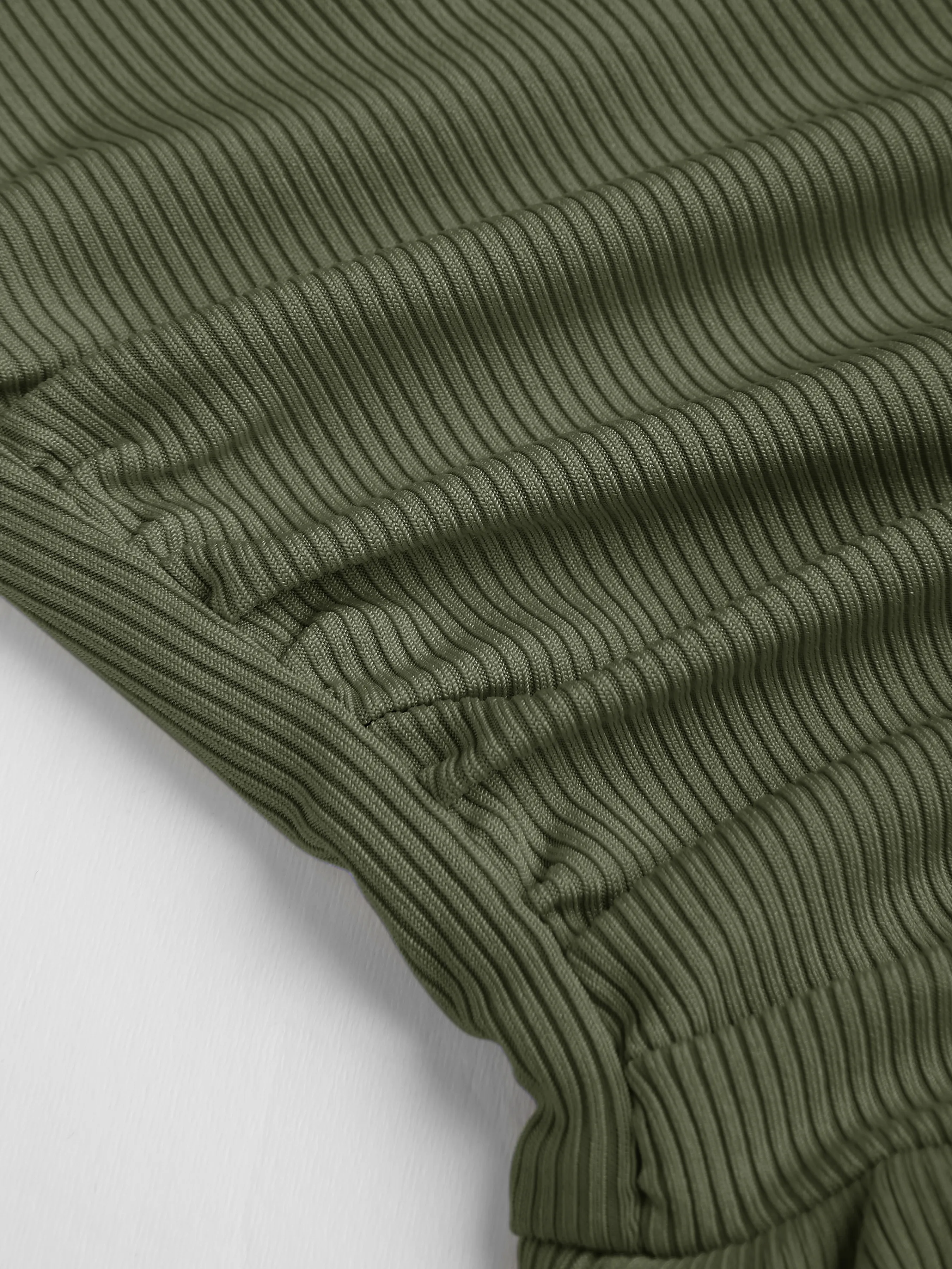 Square Neck Jersey Jumpsuit with Ruched Pockets