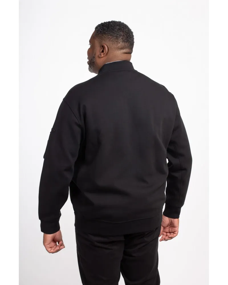 Sweat zippé Ralph Lauren grande taille noir - Size-factory