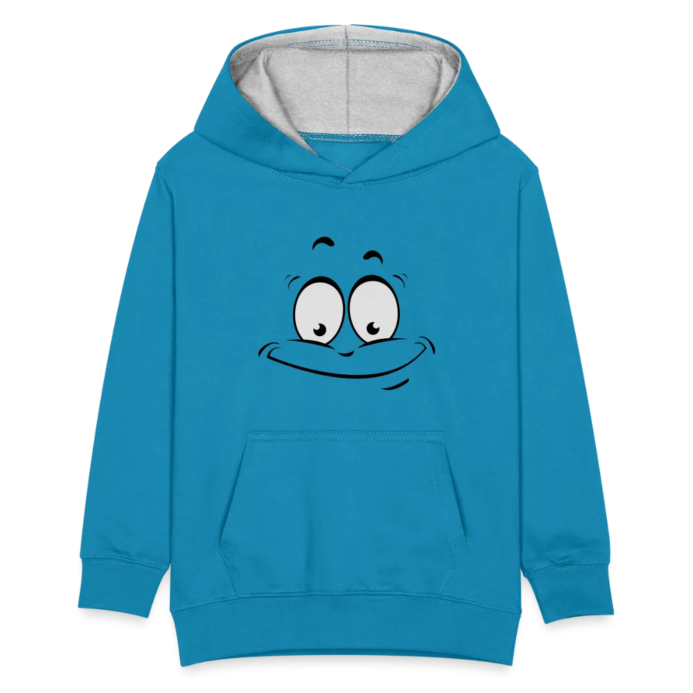 Sweat à capuche contrasté Enfant Emoji Heureux