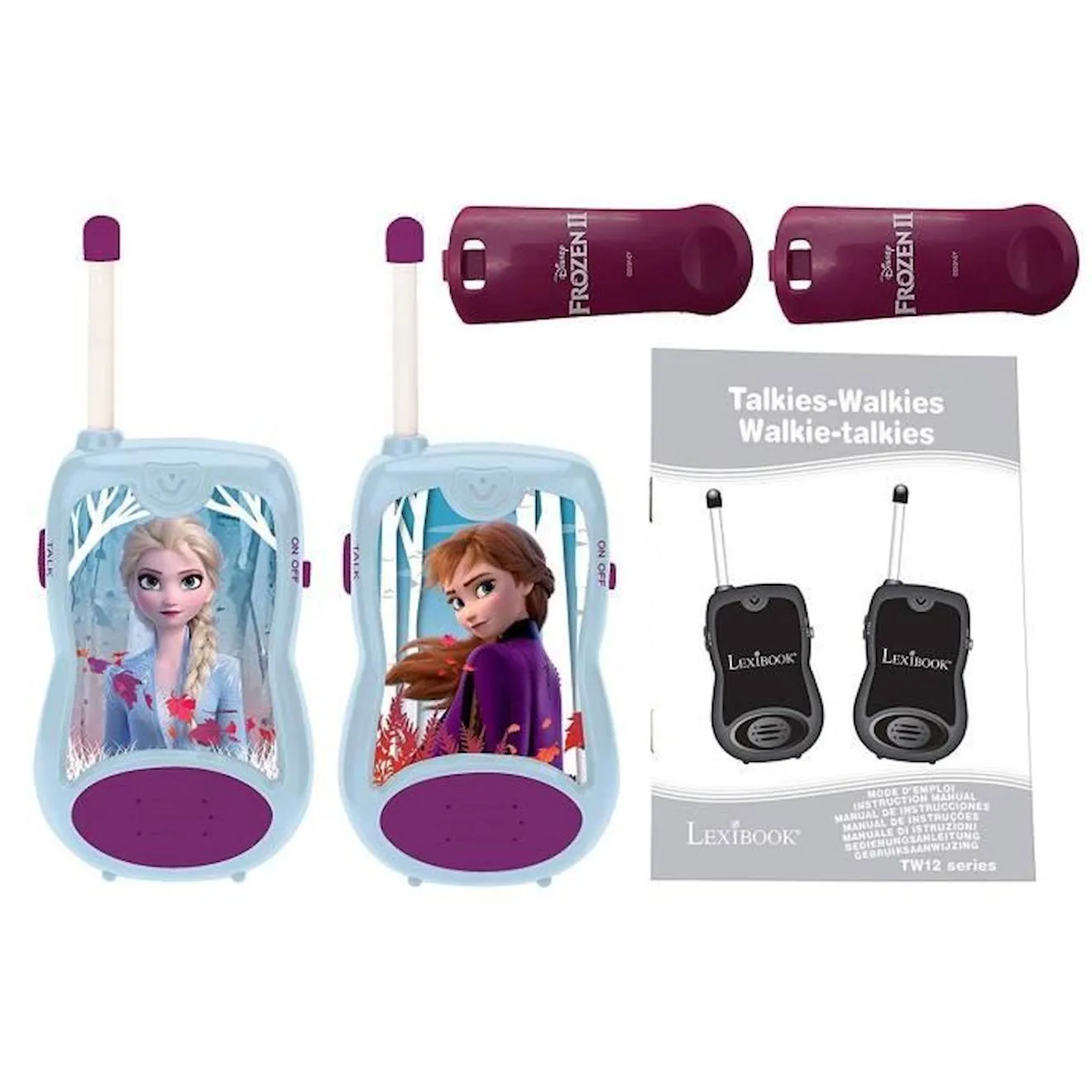 Talkies-Walkies La Reine des Neiges - LEXIBOOK - Portée 100m - Extérieur - Enfant noir - Lexibook