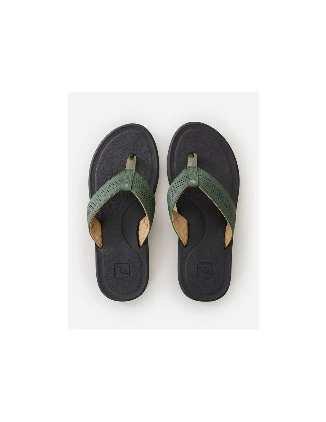 Tongs de Playa Y Piscine Rip Curl Chiba Vert/Noir Homme