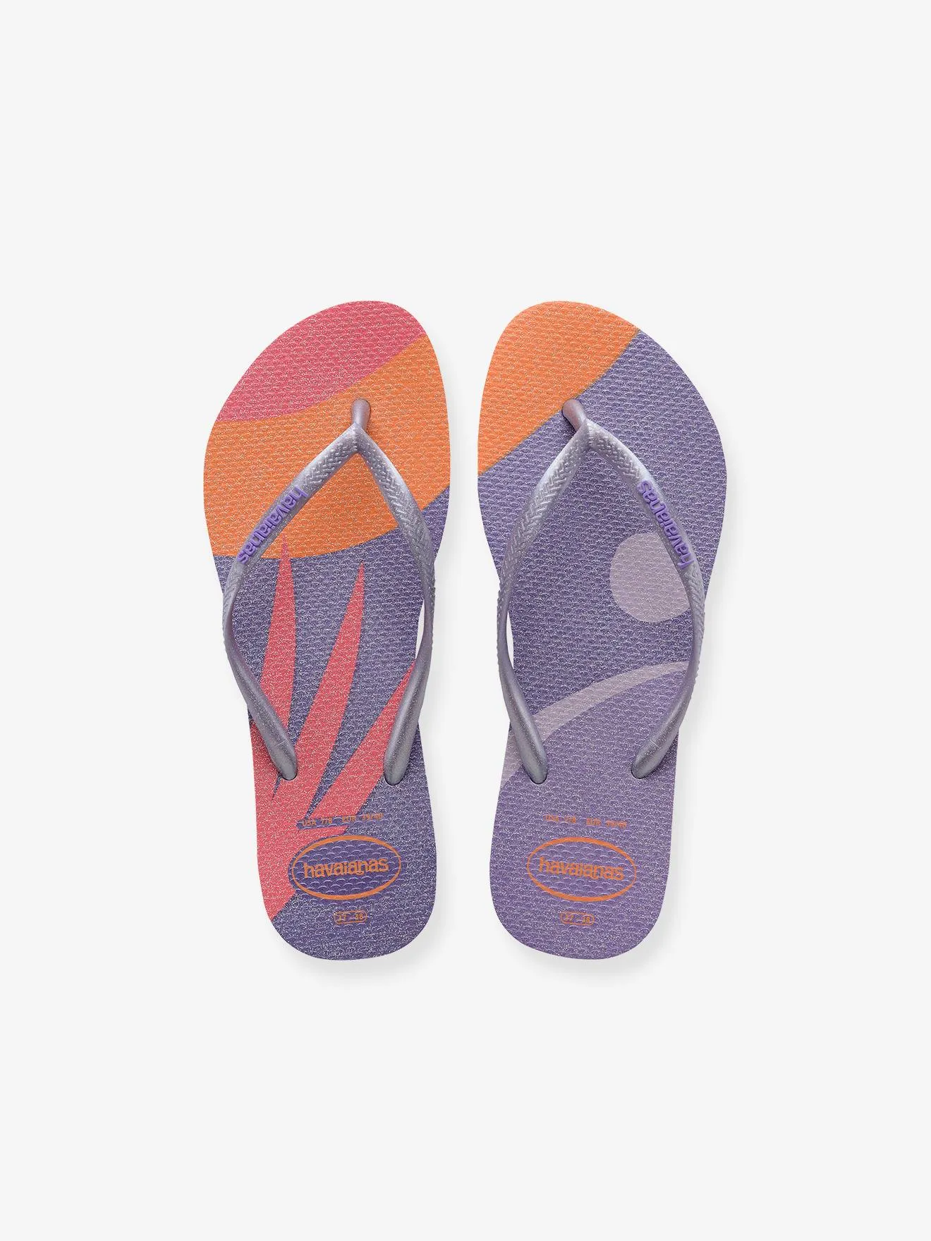 Tongs enfant Slim Palette Glow HAVAIANAS lilas - Havaïanas