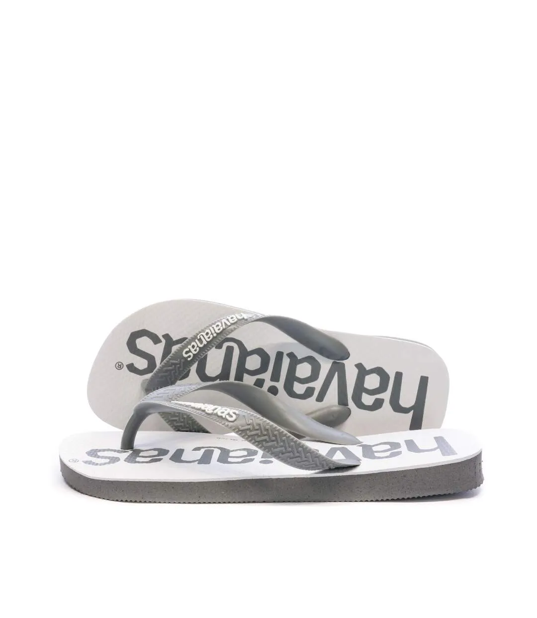 Tongs Grise Mixte Havaianas Top Logomania 2