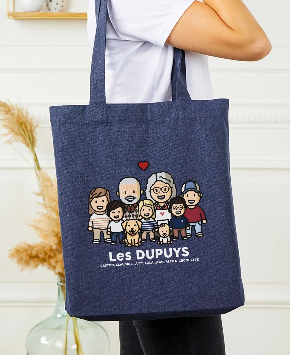 Tote bag Family Grandparents Figurines