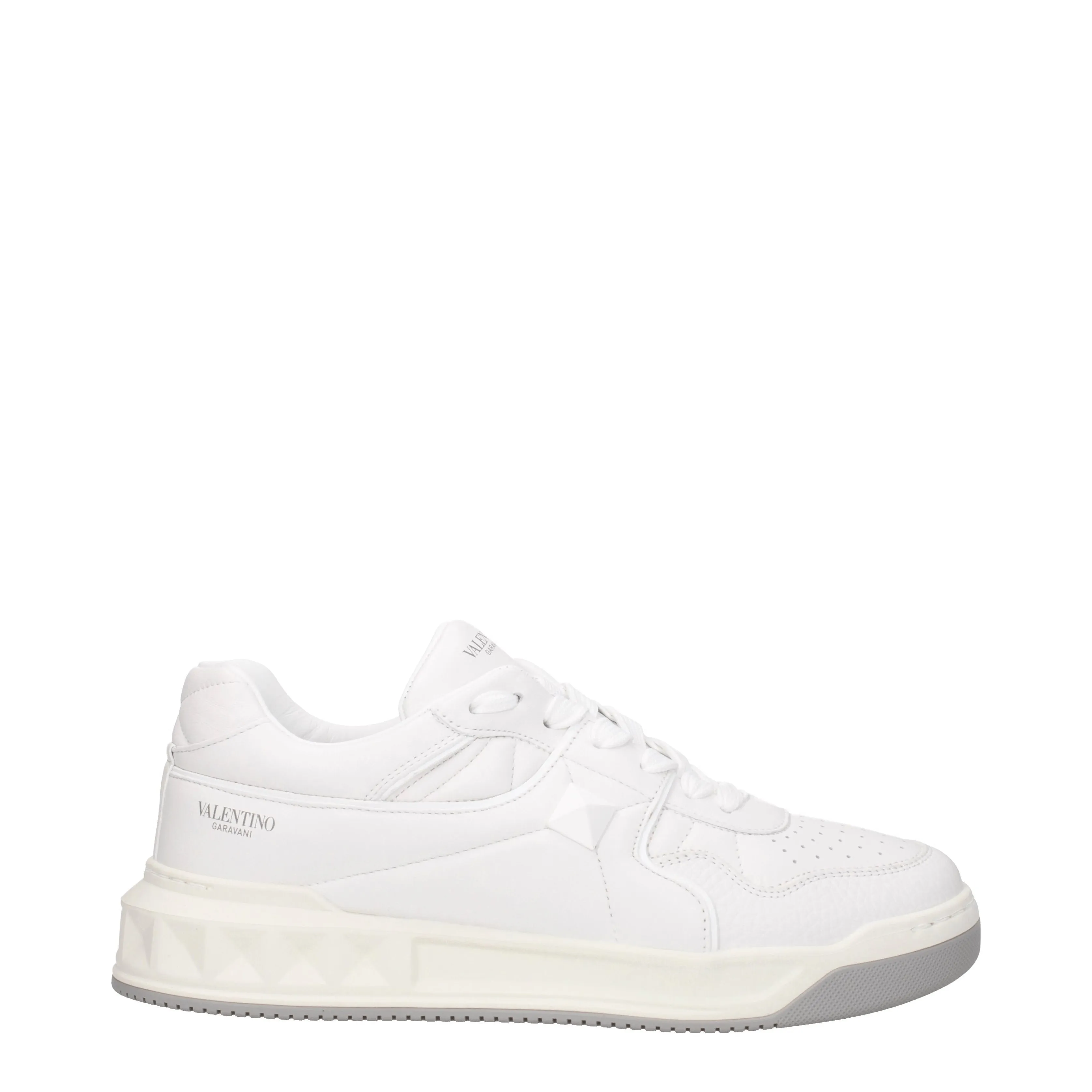 Valentino Garavani Sneakers pour hommes blancs en cuir / blanc optique
