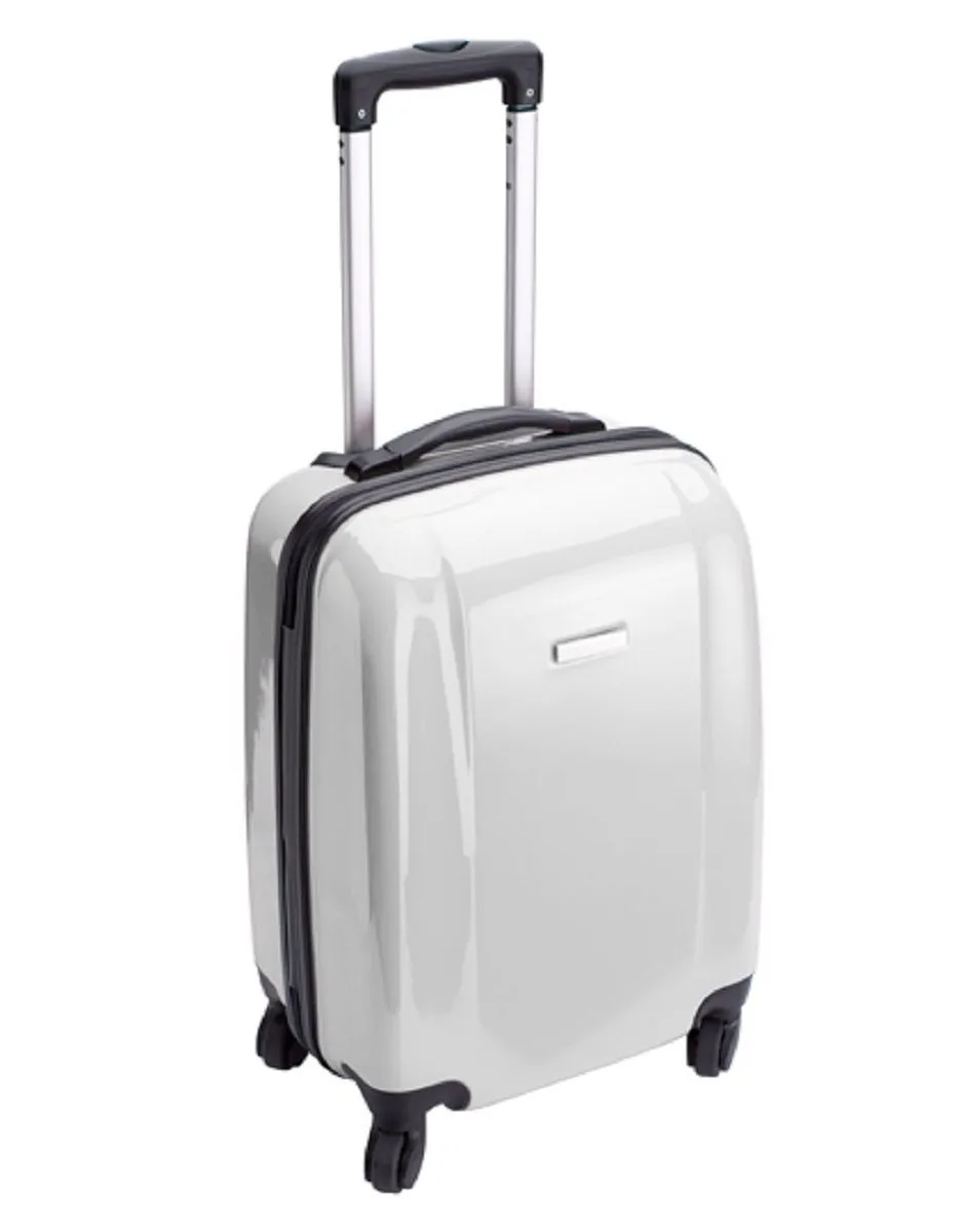 Hard Cabin Trolley Suitcase 4 Wheeled - 40 Liters - NT5392 - White