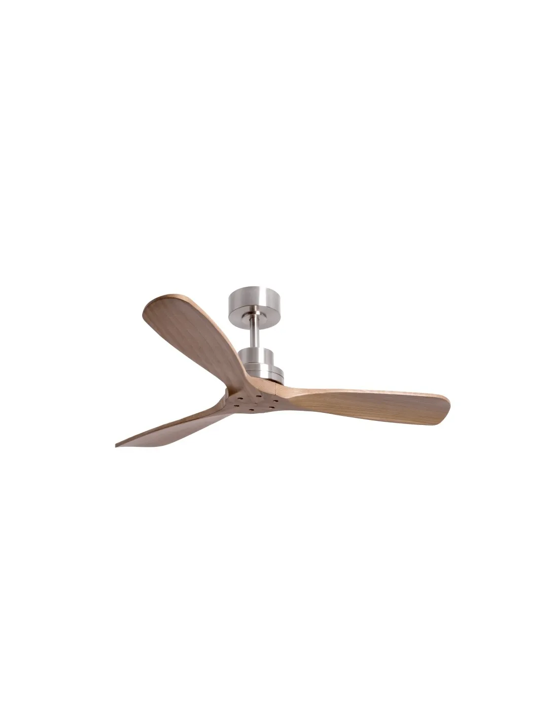 Ventilateur de plafond Nati M de style nordique en nickel | leonleds