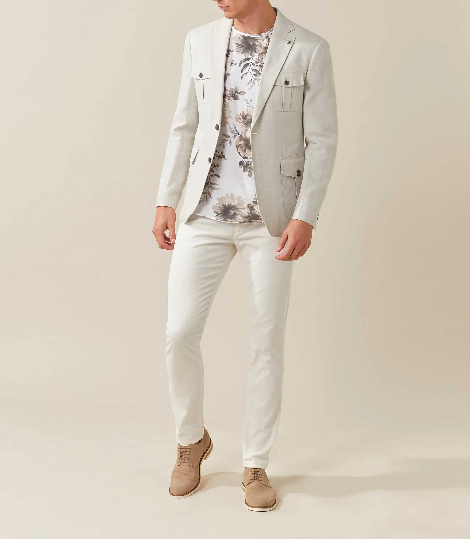 Veste casual écru Edifice
