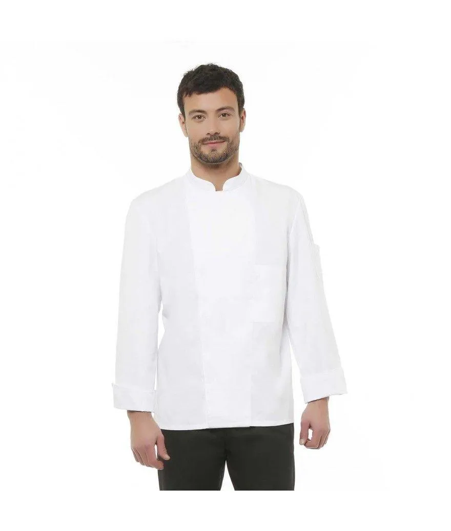 Veste de cuisine mixte SALINE ML Blanc 100% coton